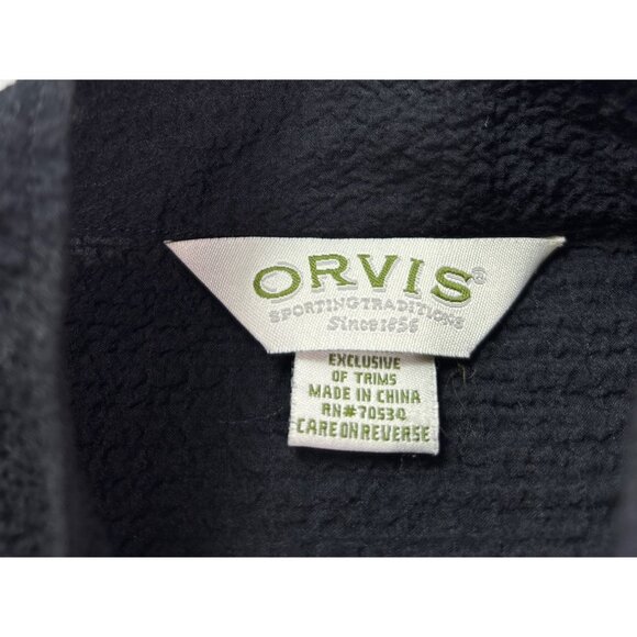 Orvis Womens Black Textured Jacket Size S (6/8) Rayon Blend Full Zip Lightweight - Picture 4 of 6